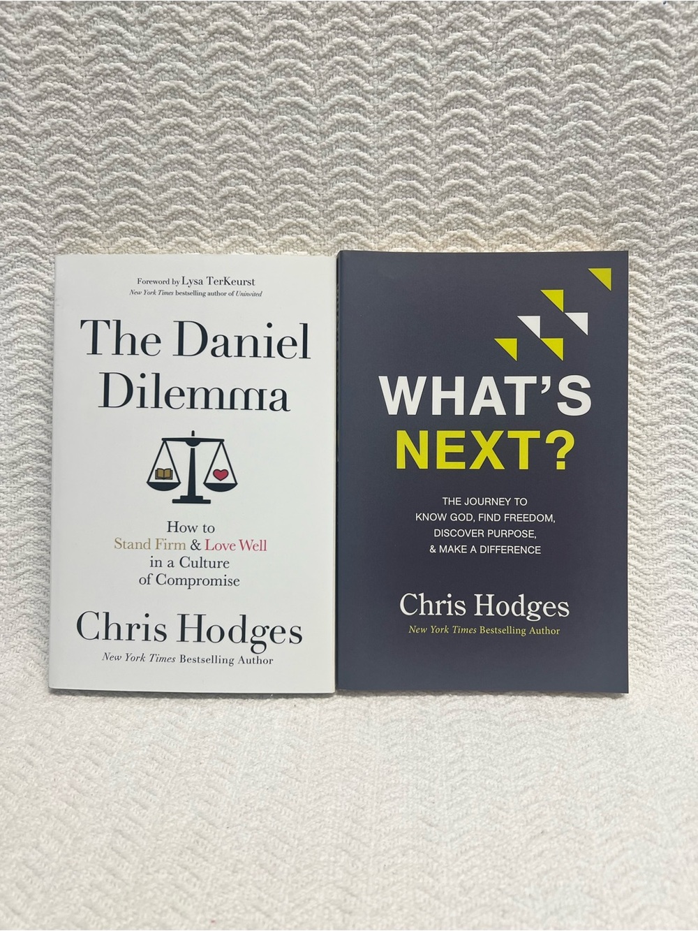 the daniel dilemma & what’s next by chris hodges / 2 paperback books